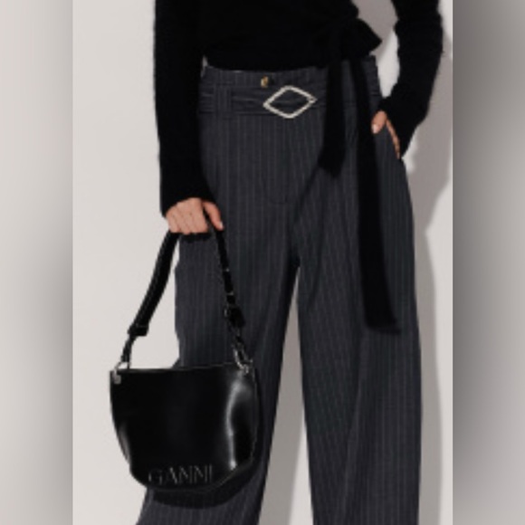 GANNI grey wide leg trousers . New wt/t. Size 38(eu) - Picture 3 of 7